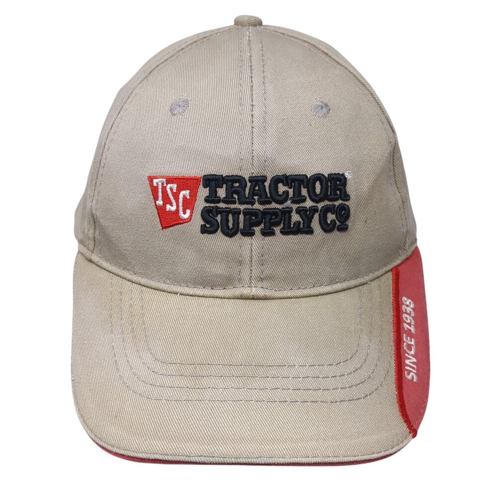 Tractor Supply Co Slideback Hat Beige One Size Adjustable Since 1938